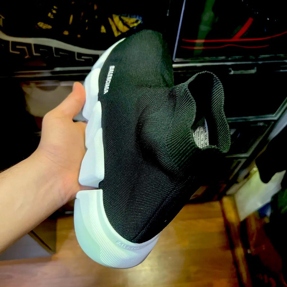 Athletic New Balenciaga Speed 2.0 Sneaker Black Glow In The Dark